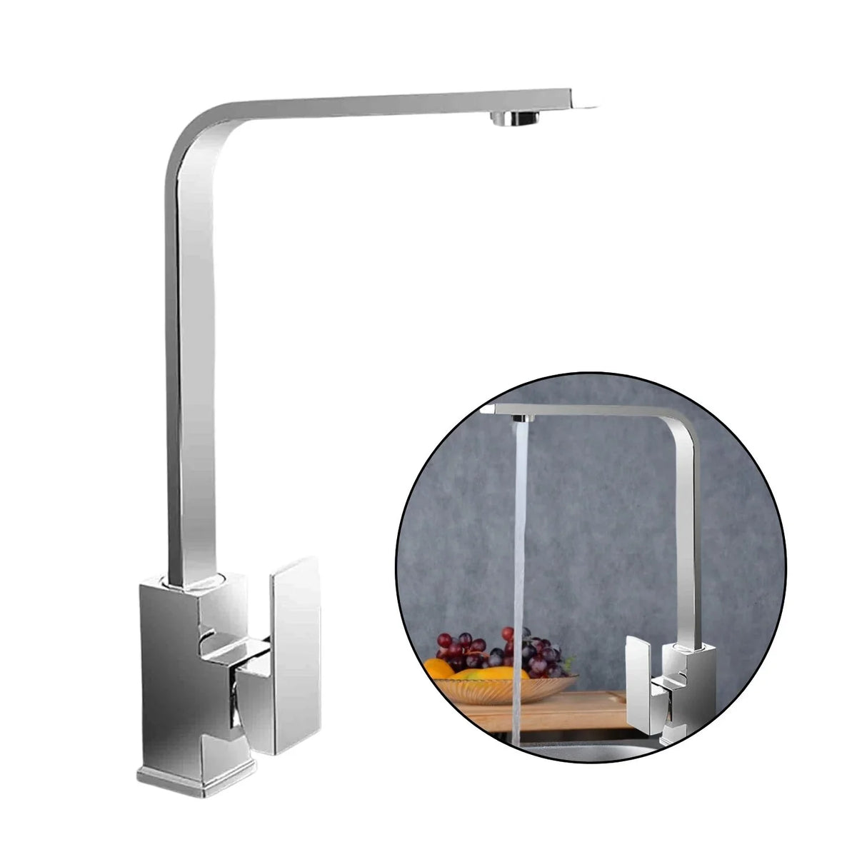 Grifer¡a Lavaplatos Monocontrol Tipo L Satinada Alta Calidad