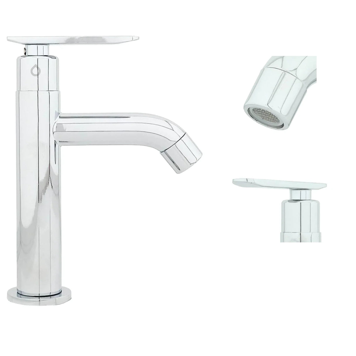 Grifería Cylinder Baja 15.5x8 cm Cromado