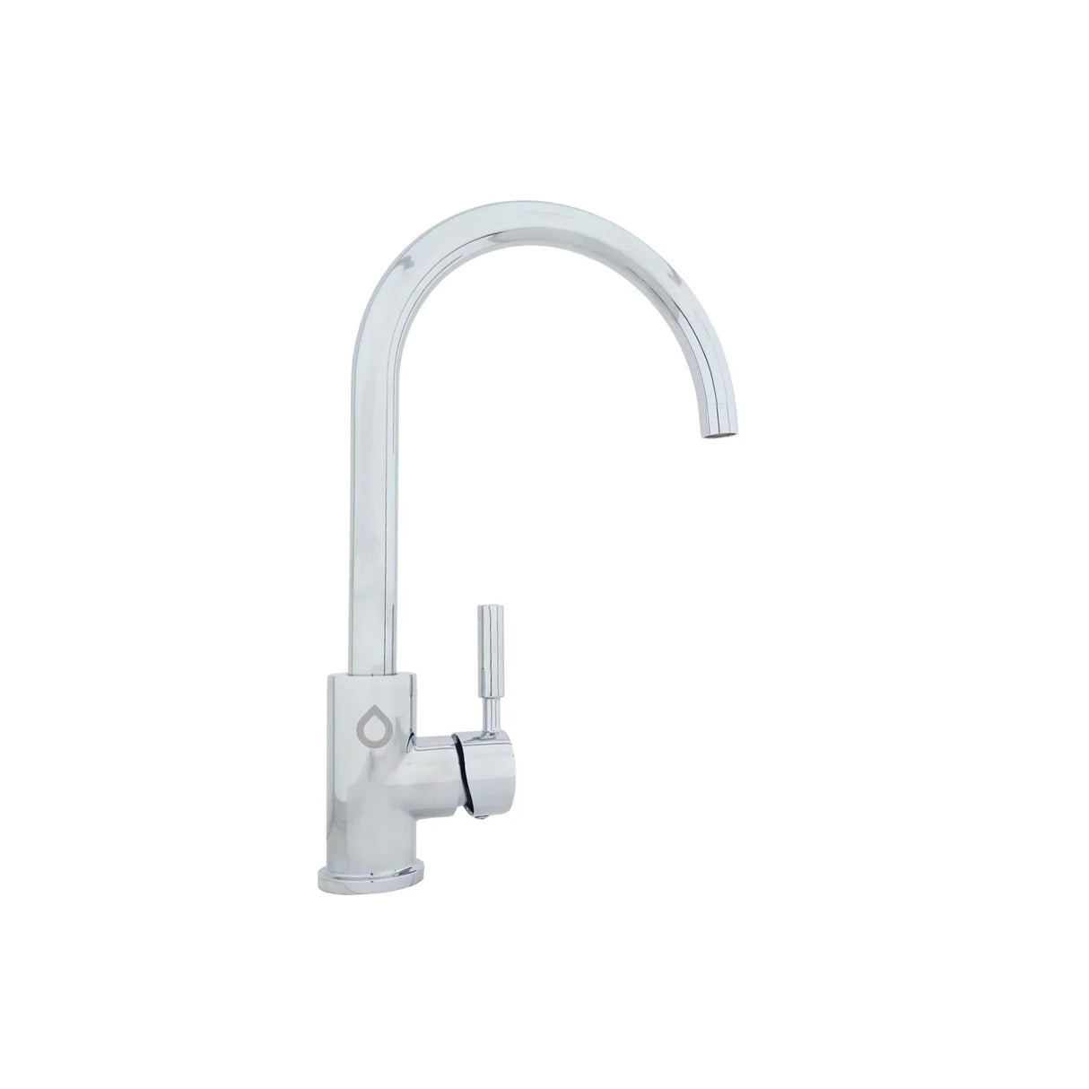 Grifo Monocontrol Base Circular Cuello Ganso