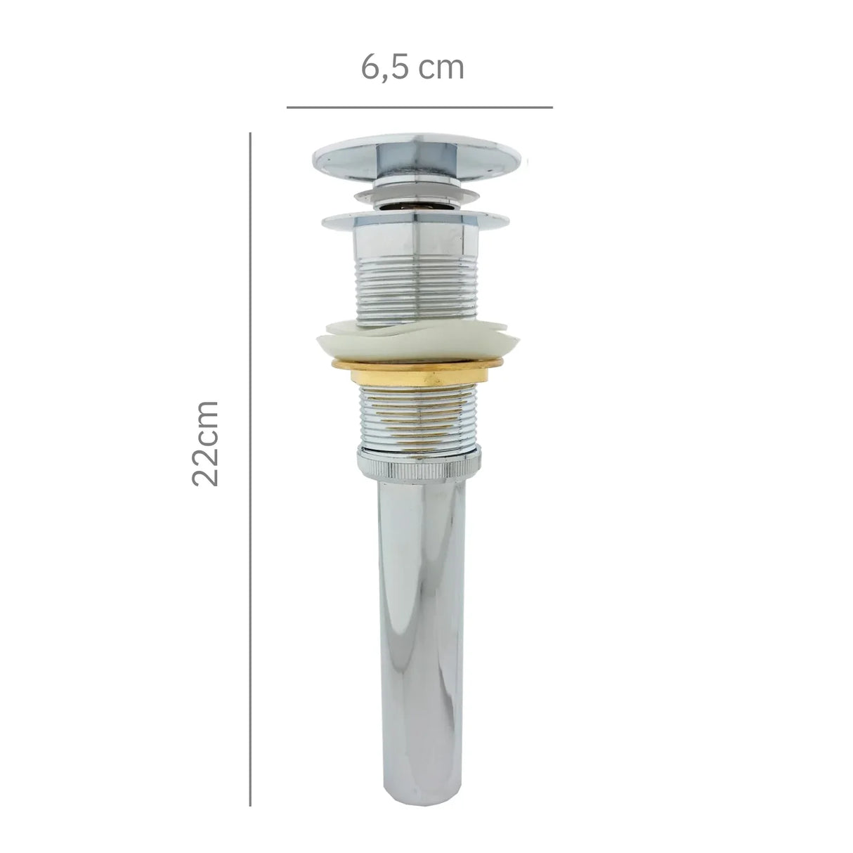 Desagüe Sencillo Tipo Hongo Cuerpo en Bronce con Canastilla