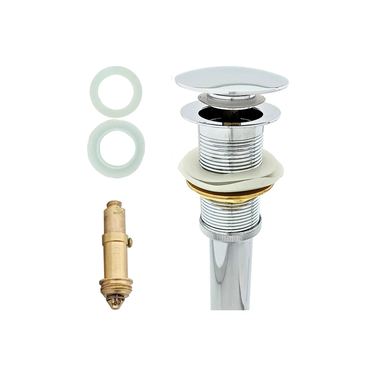 Desagüe Sencillo Tipo Hongo Cuerpo en Bronce con Canastilla