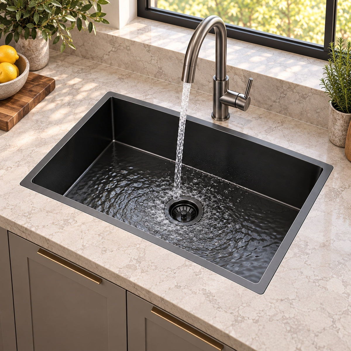 Lavaplatos Negro En Acero Inoxidable 304 70 X 45 X 21 Cm - imagen 1