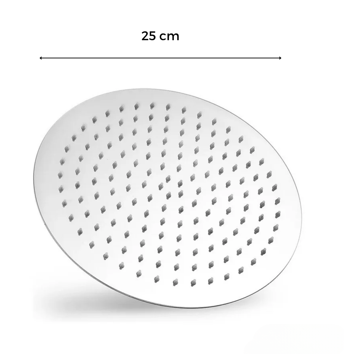 Griferia Ducha Monocontrol Redonda Cromo Brillante Lujo