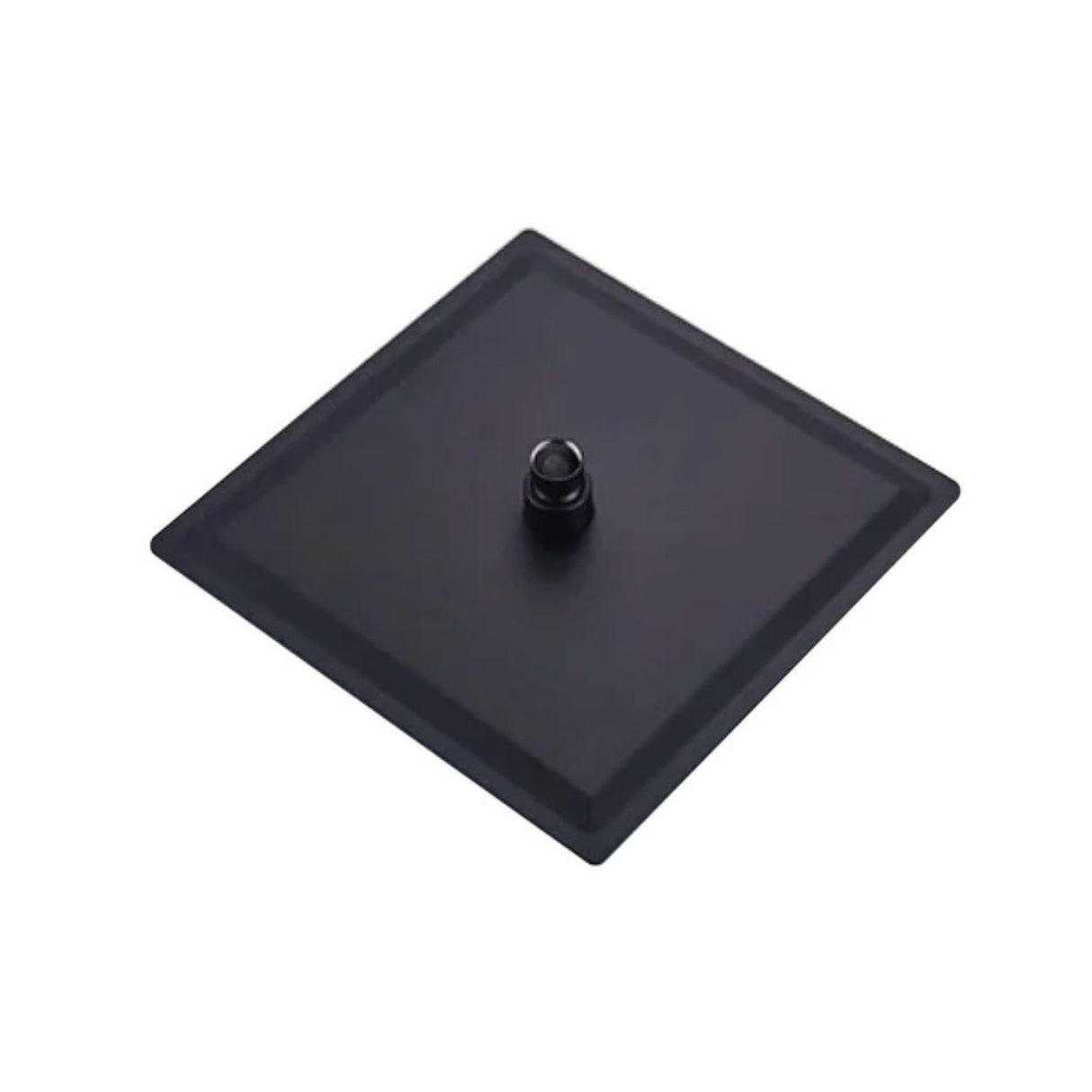 Ducha Sencilla Negra Lujo 20 Cm