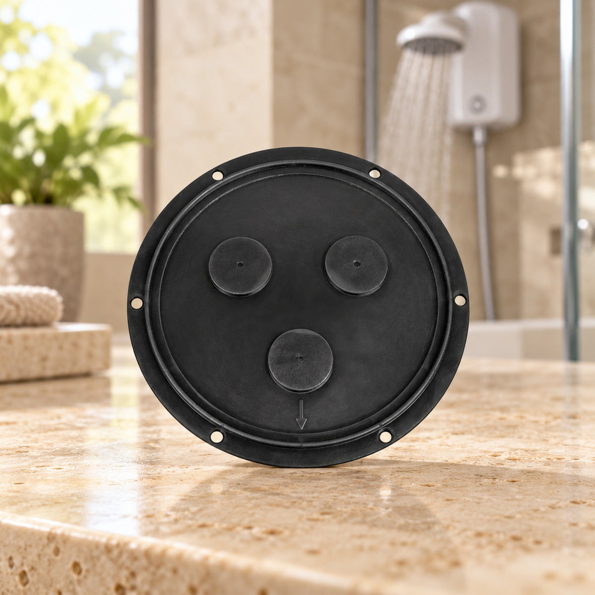 Diafragma Para Ducha Fusión en fotografía contextual