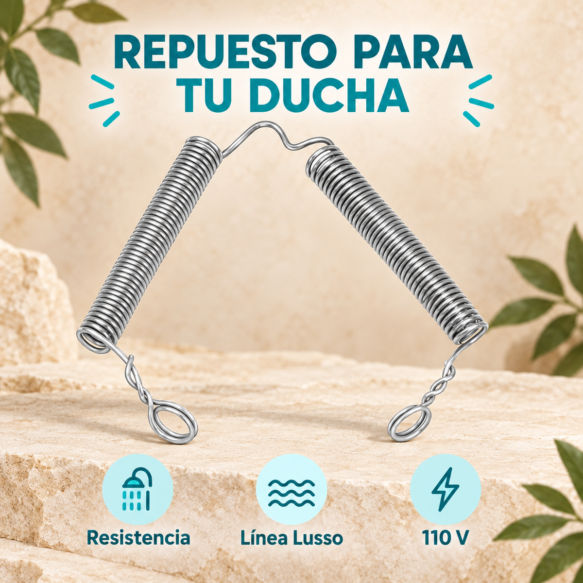 Características del repuesto de ducha