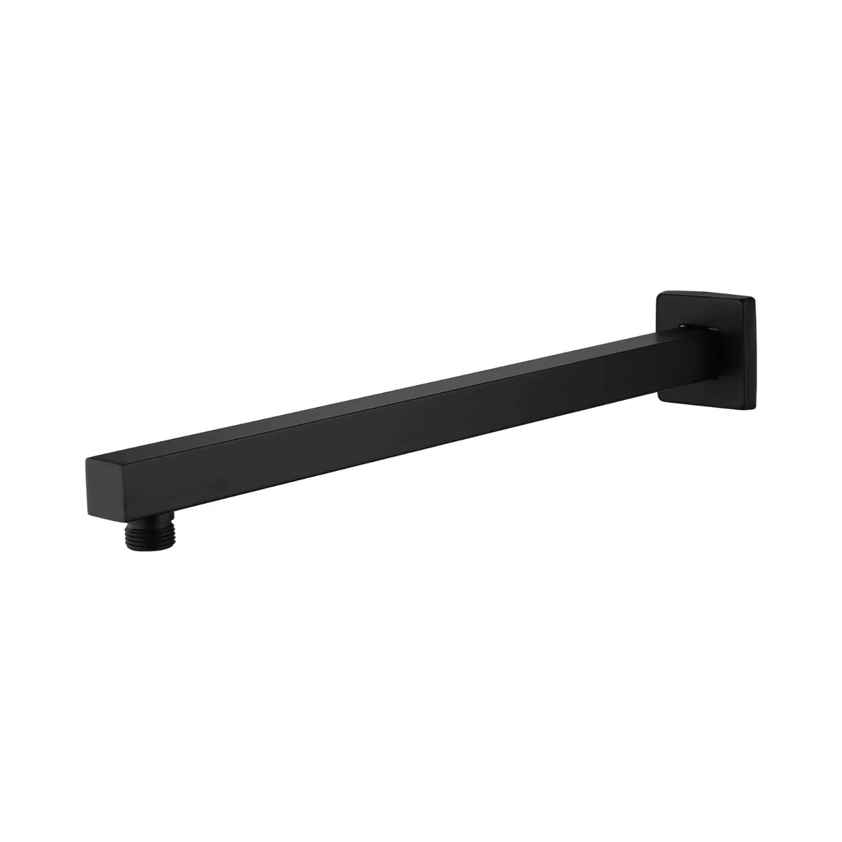 Tubo Extensión Ducha Negro De 45cm Con Escudo
