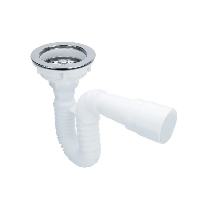 Sifon Lavaplatos Flexible Con Canastilla 4 Boccherin