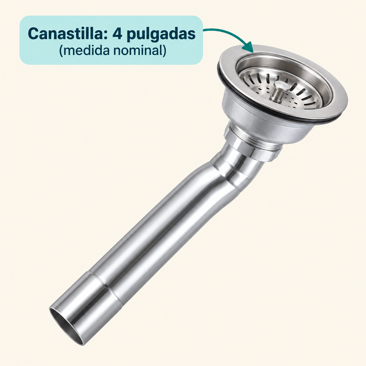 Canastilla de 4 pulgadas para lavaplatos