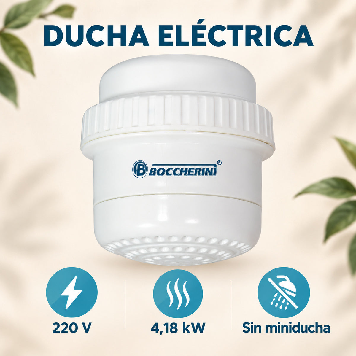 Ducha Eléctrica Maxi Blanca Sin Miniducha 220 V, 16,65 cm imagen 4