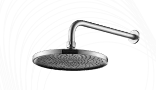 REGADERA REDONDA SPACCO 10" NIQUEL TEXTURIZADO
