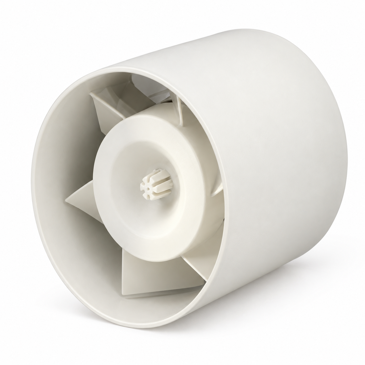 Extractor axial TUBO 100 de tecnopolímero blanco para ducto de 4 pulgadas - vista principal