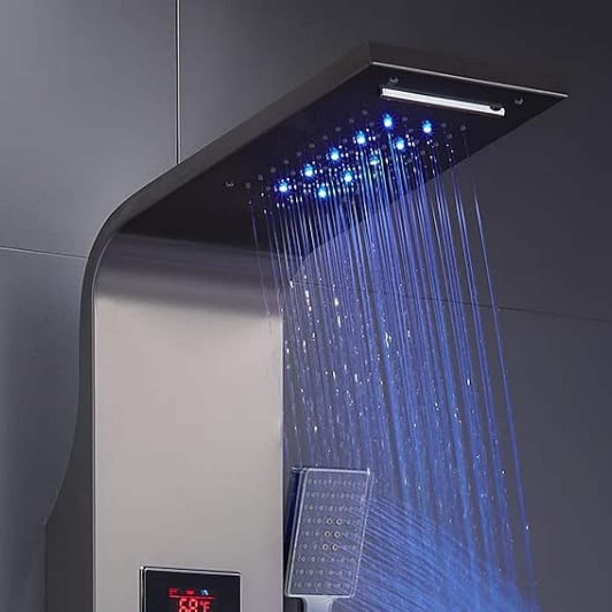Torre de ducha Modern · Acero inoxidable 304 · 155 × 22 cm