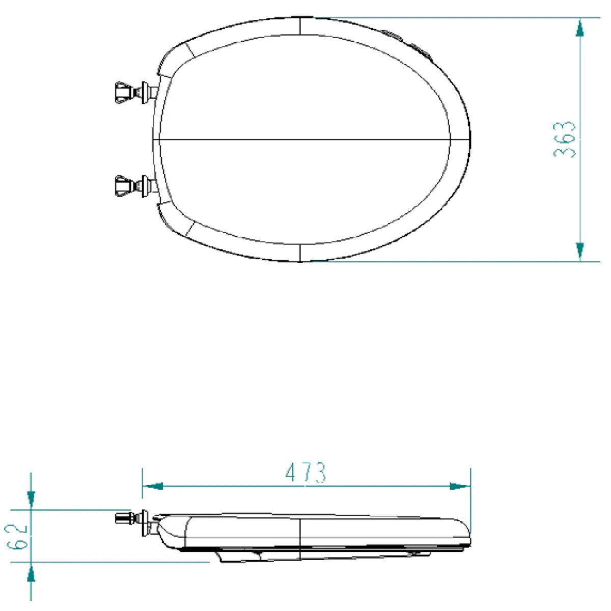 Tapa Asiento Sanitario Versatile Corona Alongado y Redondo
