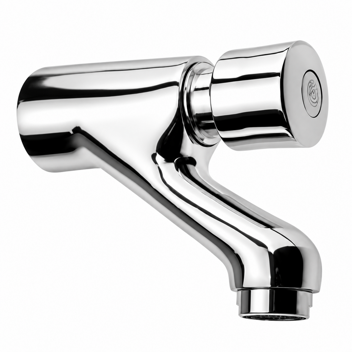 Llave Push En Zinc Para Pared – Producto aislado sobre fondo blanco
