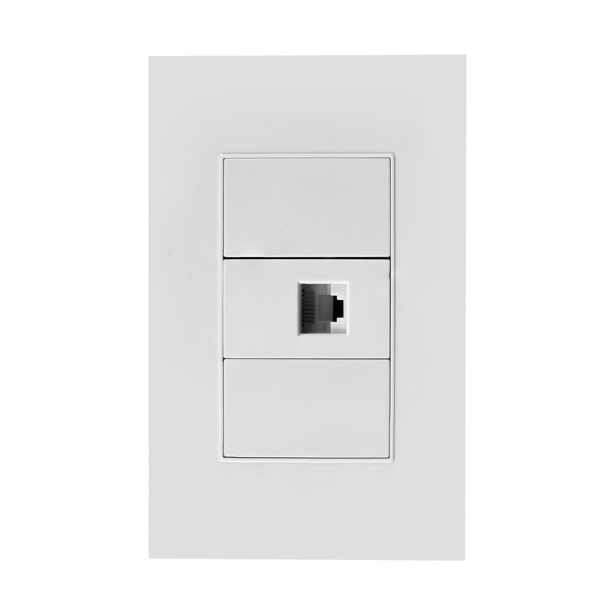 Salida de internet blanca para pared - vista del producto