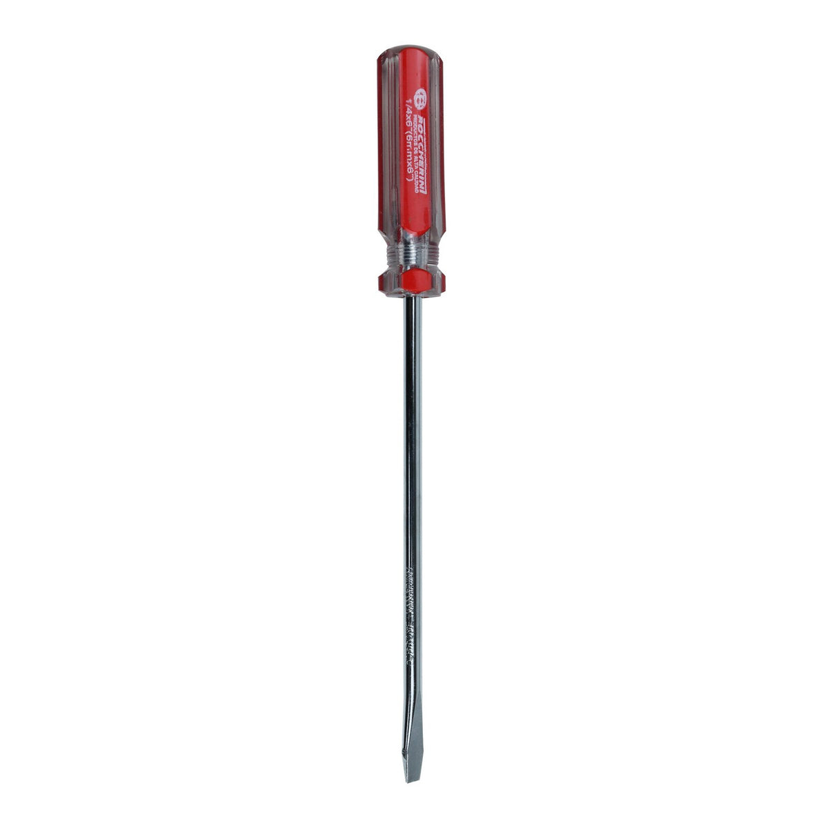 Producto Destornillador Plano de 6 mm x 6 Pulgadas sobre fondo blanco
