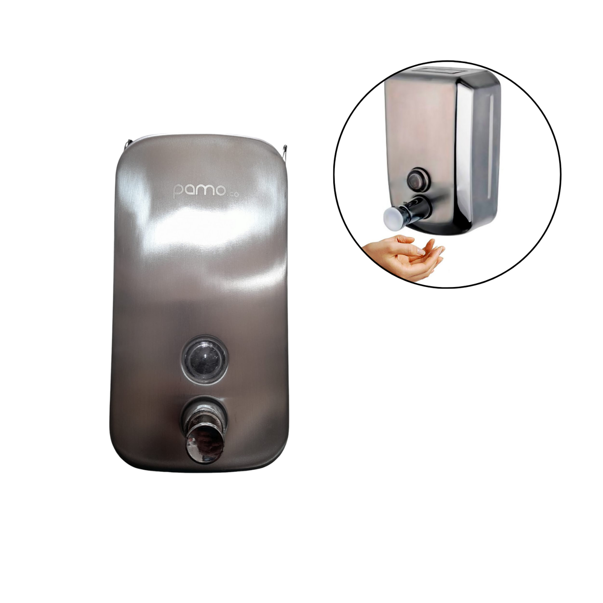 Dispensador Institucional Jabón Líquido 800 Ml Acero Inoxidable