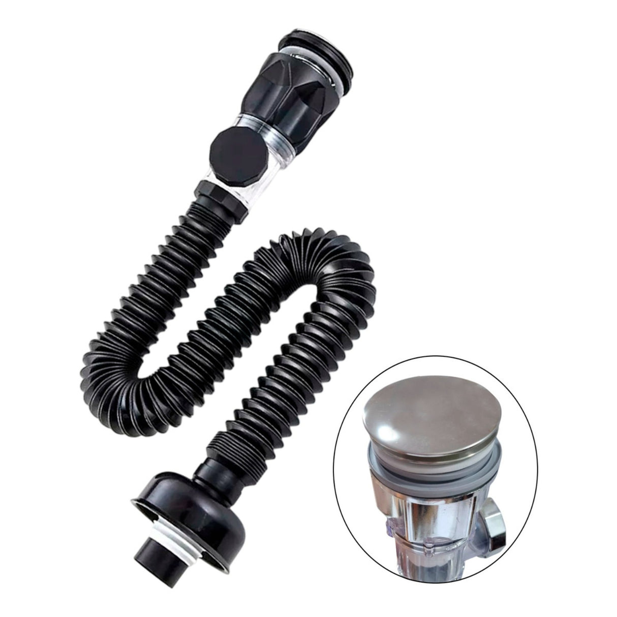 Desagüe De Push Antiolor Negro