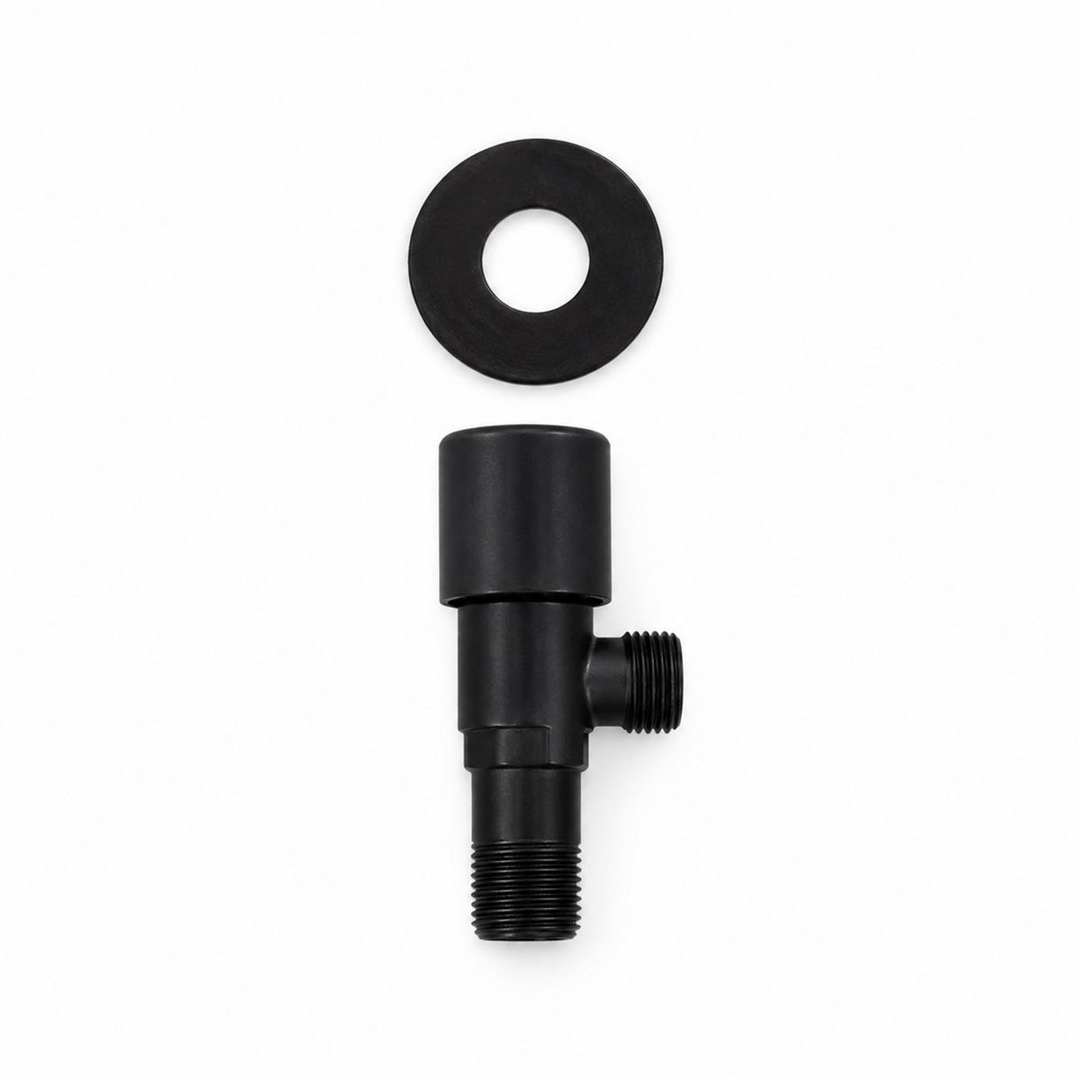 Llave de abasto sencilla negro: vista de producto