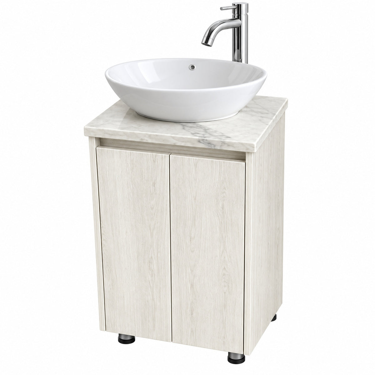 Combo Mueble De Baño RH Con Lavamanos En Mármol 38 X 35 Cm - Producto En Fondo Blanco