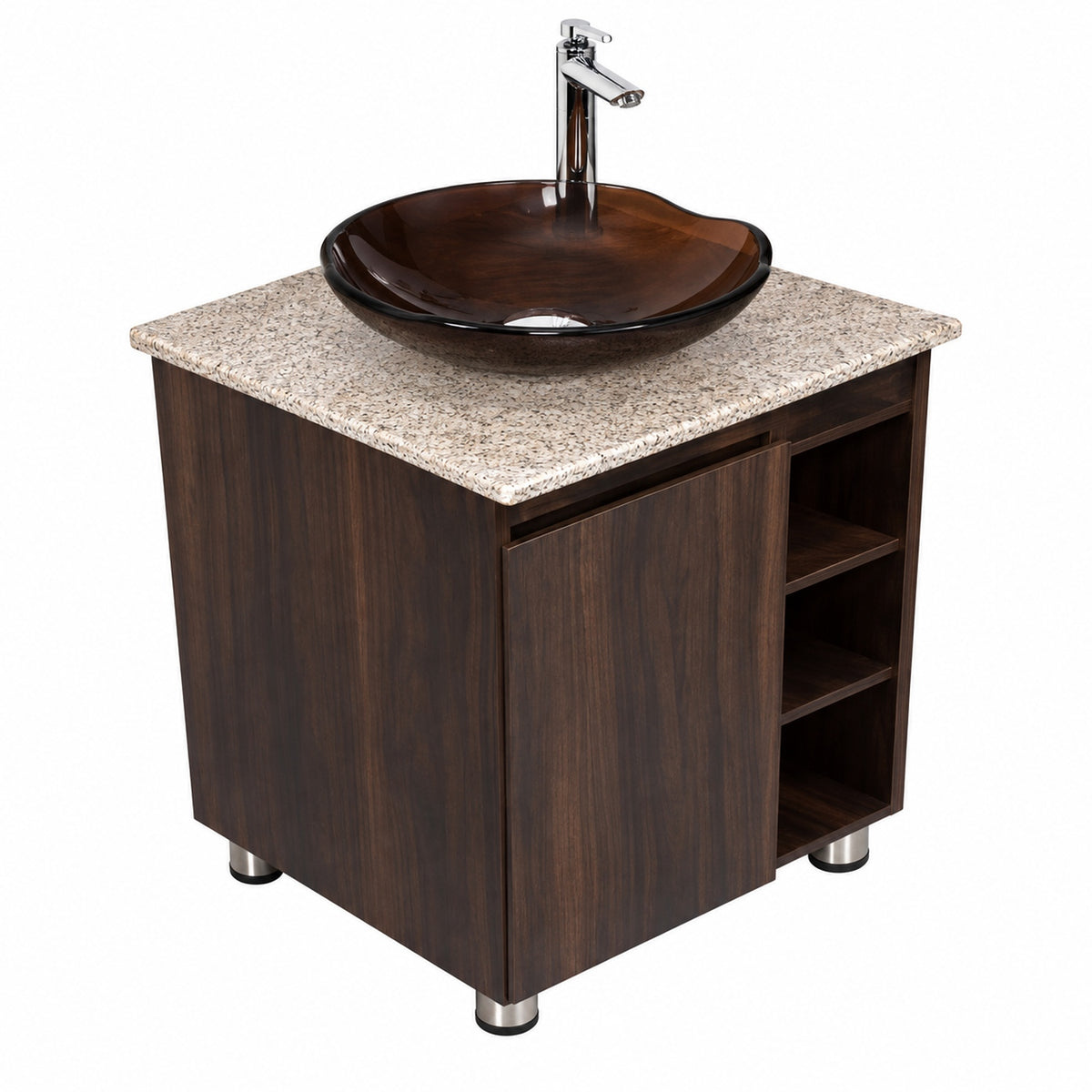 Combo Mueble De Baño RH Con Repisa Y Lavamanos 50 X 40 Cm - Producto En Fondo Blanco