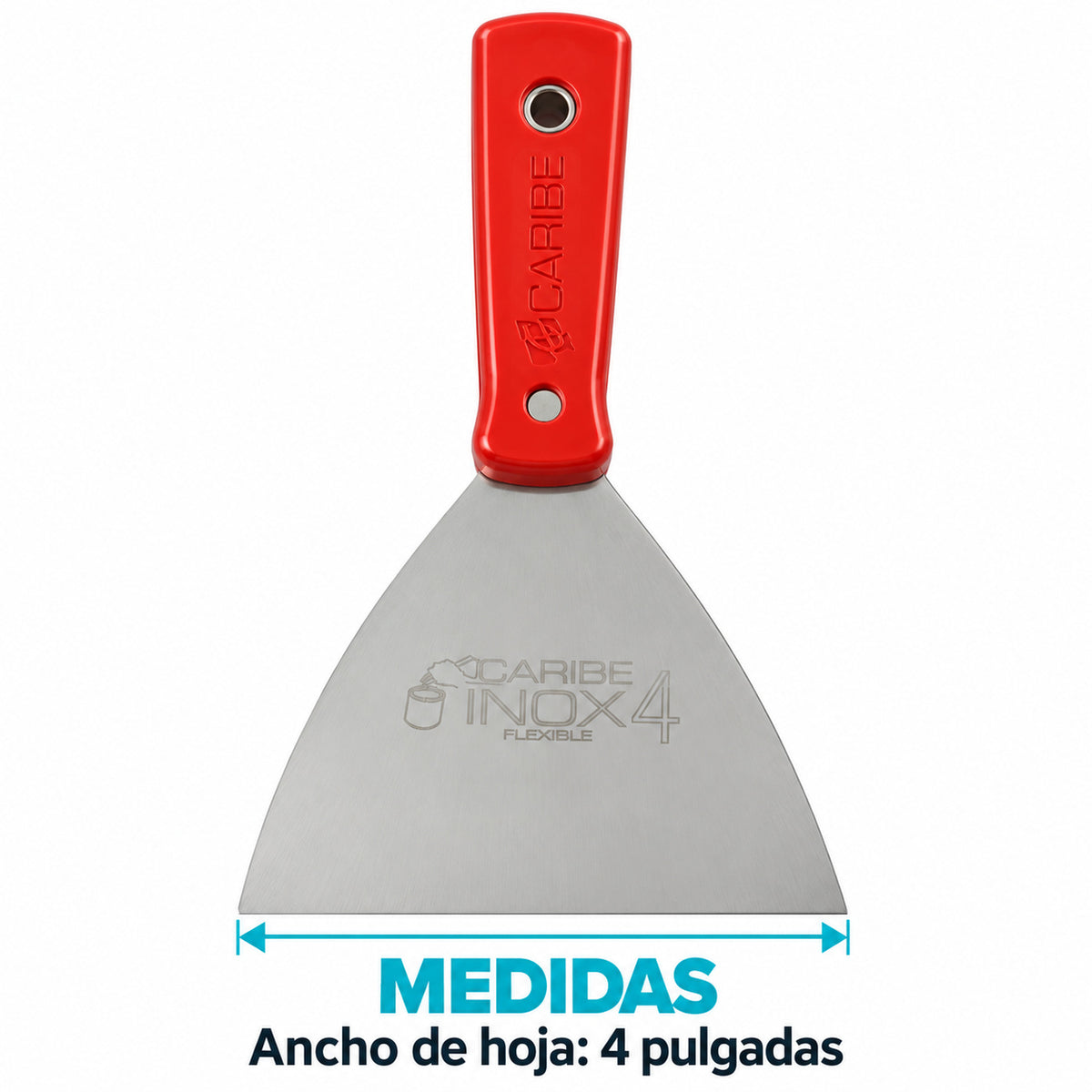 Espátula De Acero Inoxidable De 4 Pulgadas — dimensiones del producto