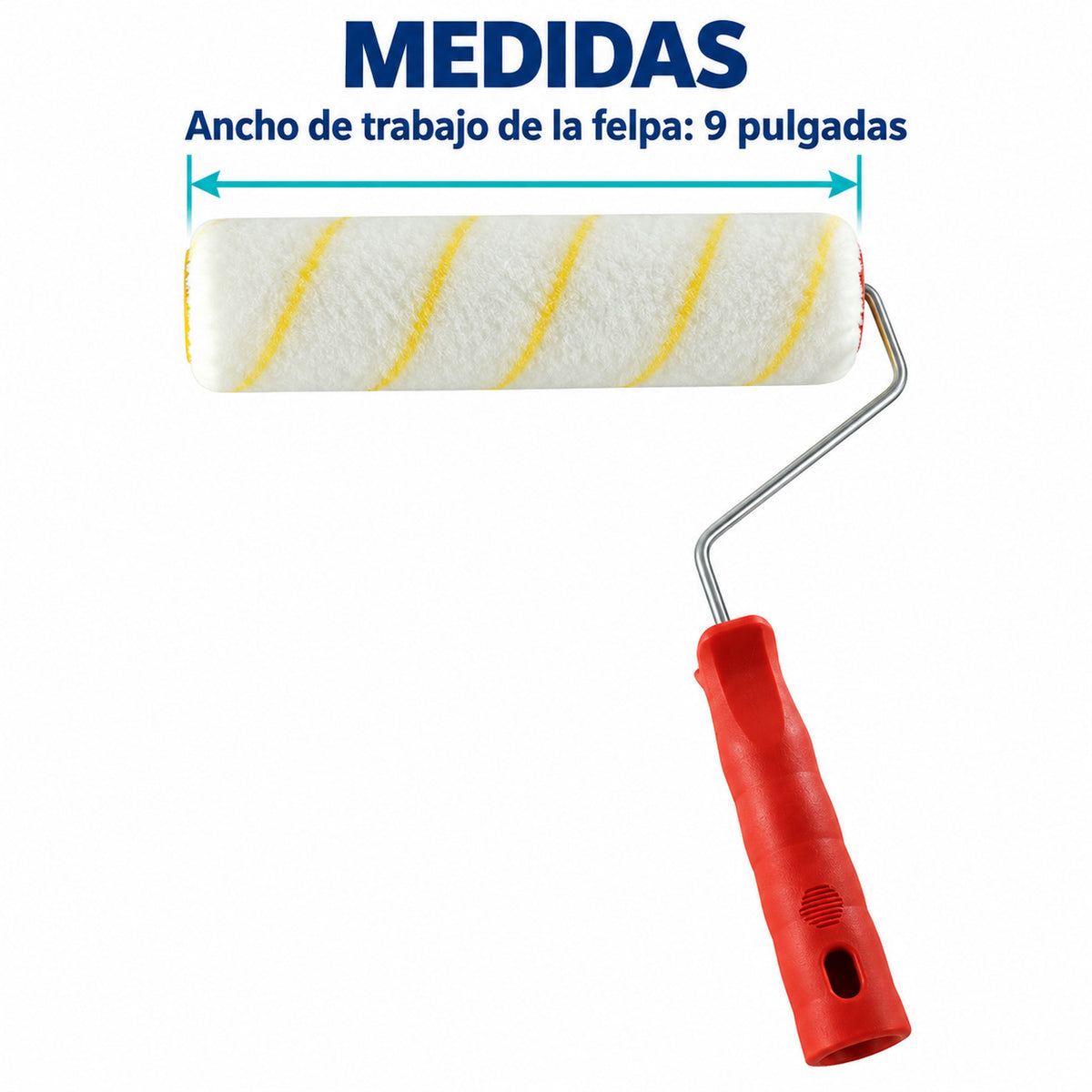 Rodillo Para Pintura De 9 Pulgadas Antigota Para Superficies Lisas — dimensiones del producto