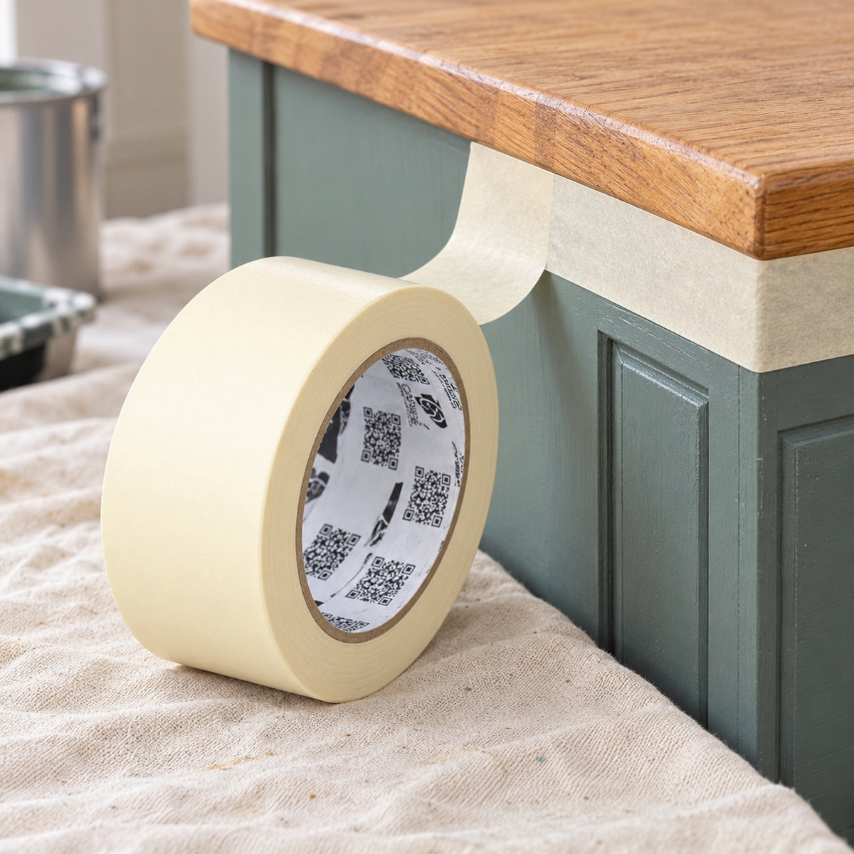 Cinta De Enmascarar Beige De 36 mm × 40 Yardas — escena de uso