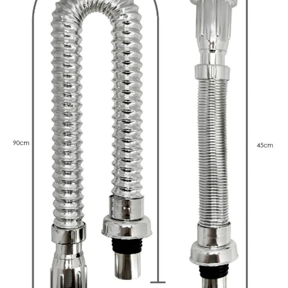Desagüe Para Lavamanos Plegable Tipo Push Con Tapón