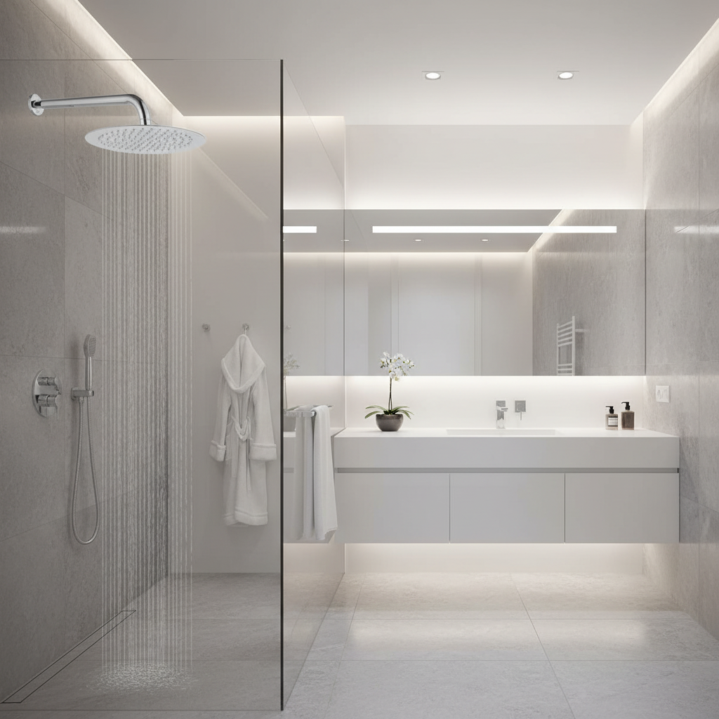Diseño interior completo del baño