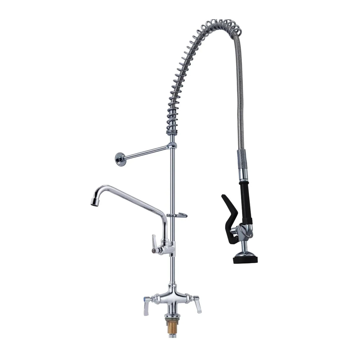 Griferia Industrial para Lavaplatos Doble salida Alto