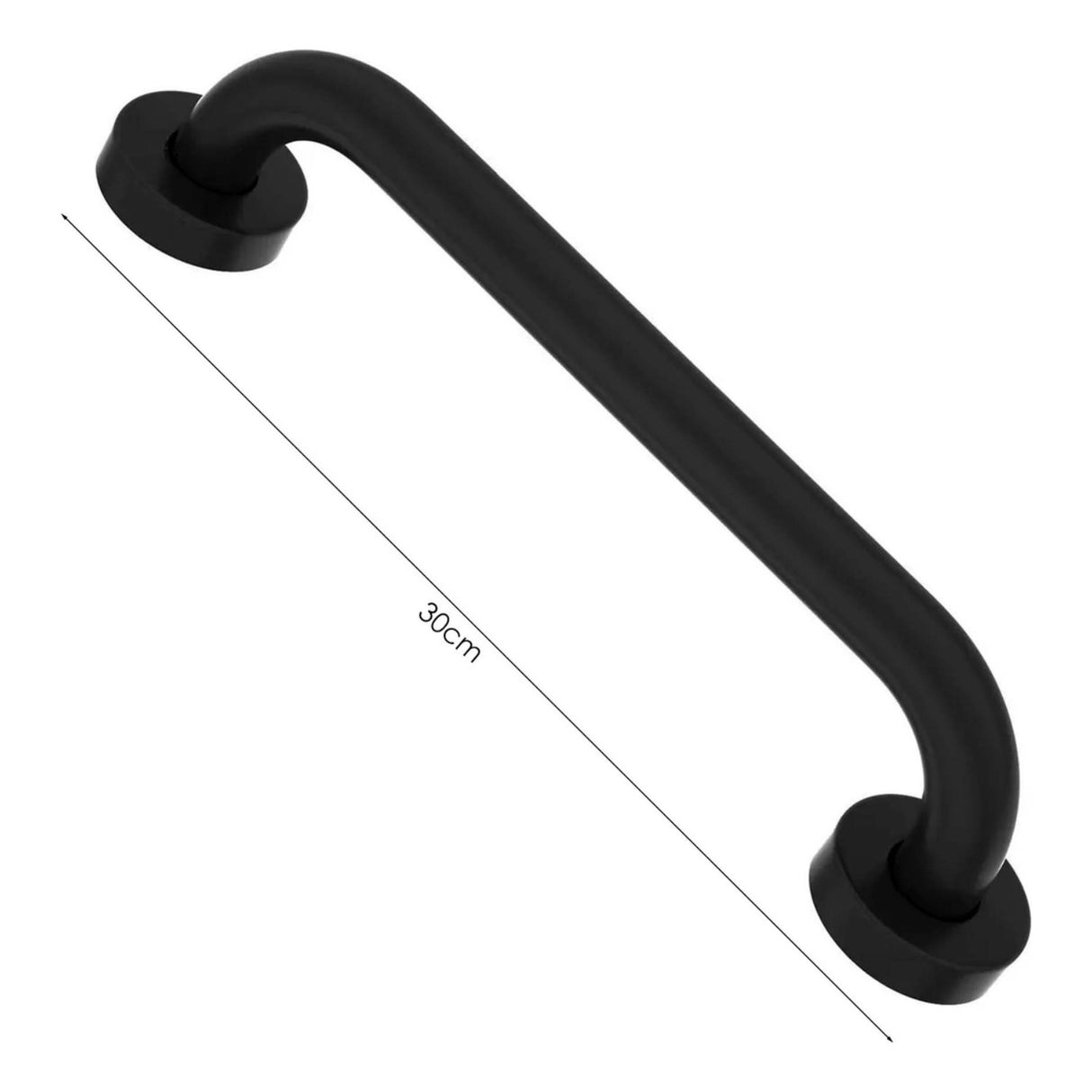 Barra De Seguridad Institucional 30cm Negro Mate