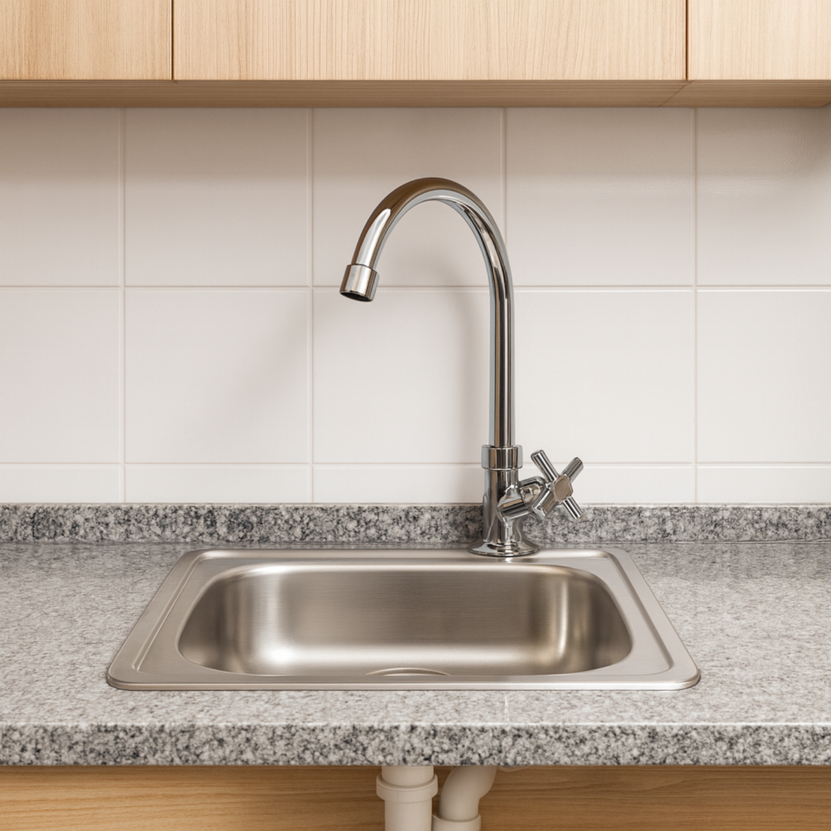 Set Lavaplatos Acero Inoxidable 36x39 Sobreponer Grifería