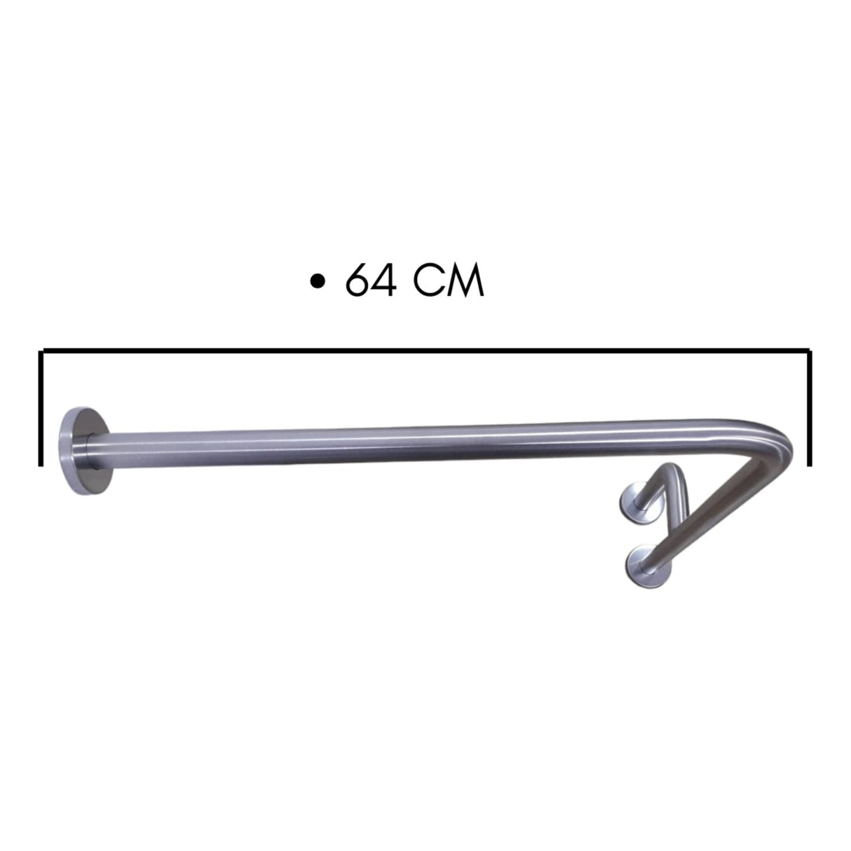 Barra De Seguridad Tres Apoyos Pared/ Suelo Industrial