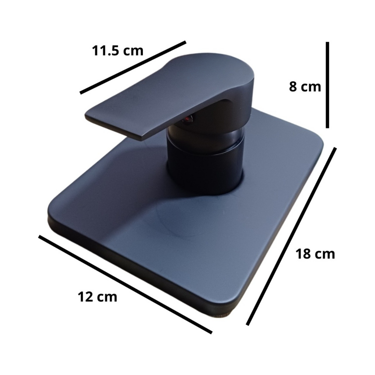 Grifería / Mezclador Para Ducha Negro Mate Doble Temperatura