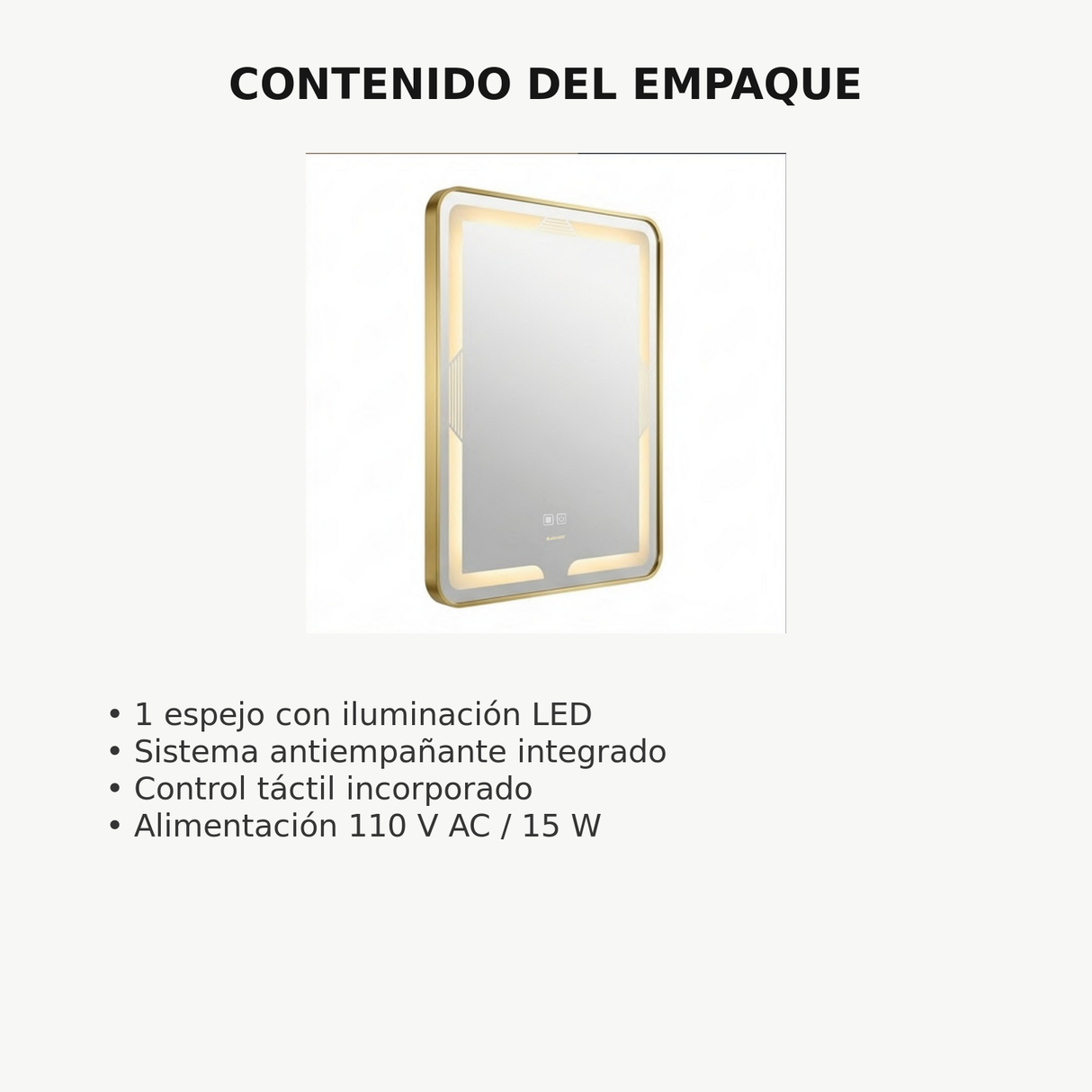 Contenido y funciones del espejo