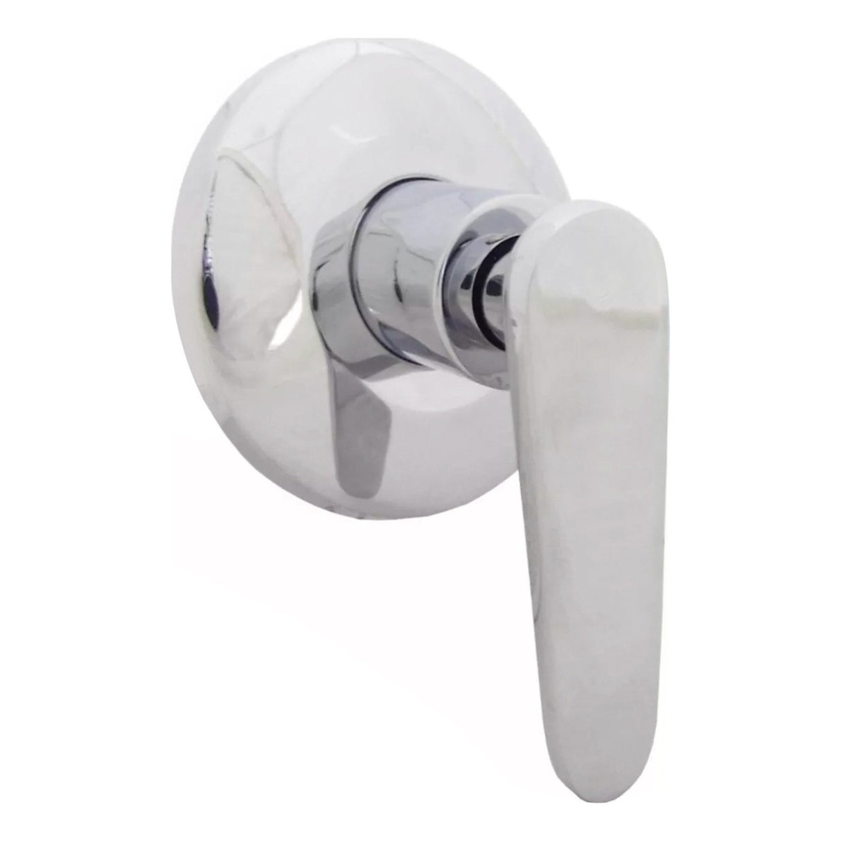 Manija Ducha Metalica Agua Fría Plateada Cromada