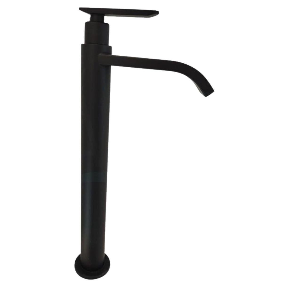 Llave Alta para Lavamanos Cascada 30,5 cm Agua Fría Negro Mate