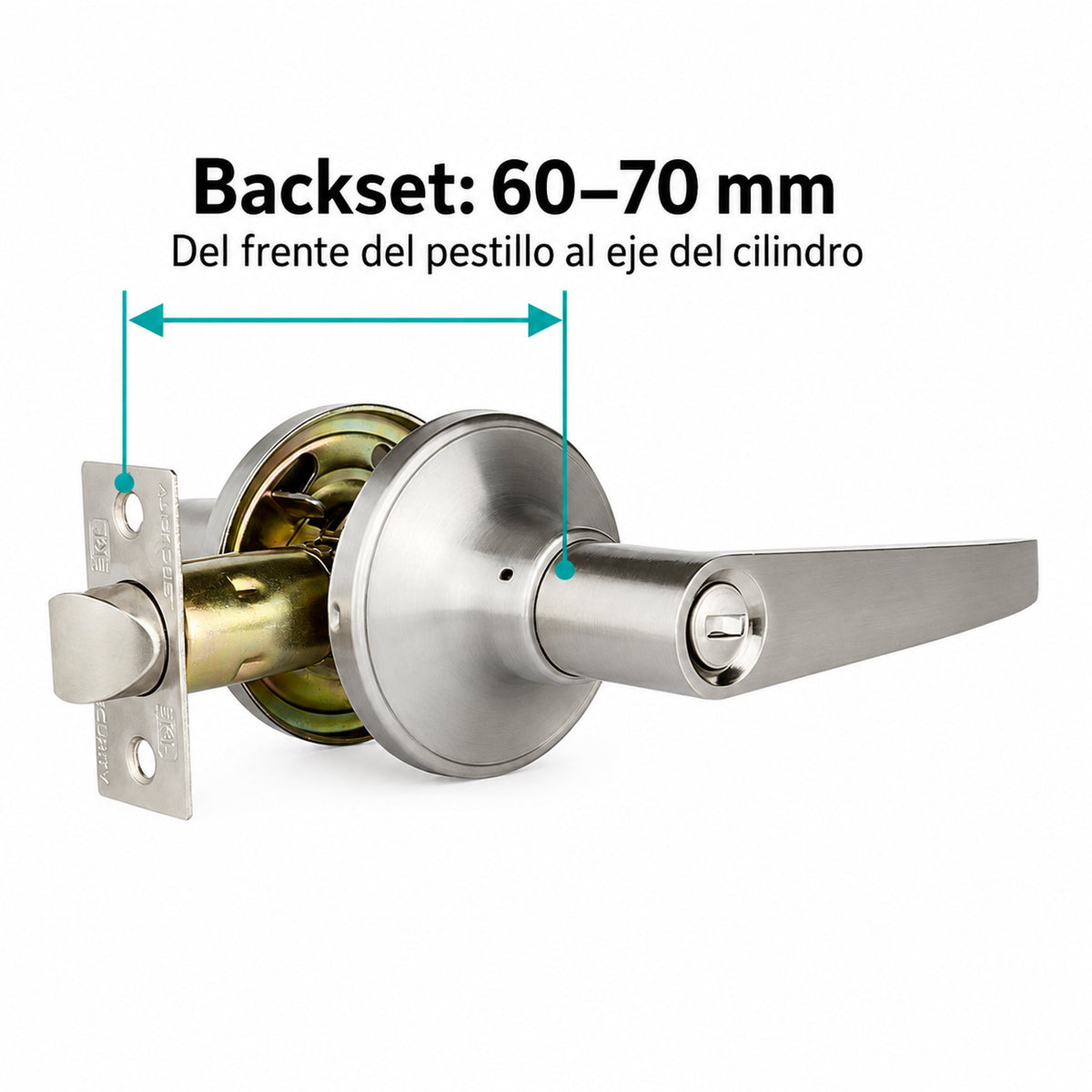 Manija De Baño En Aluminio Backset 60–70 mm — medidas