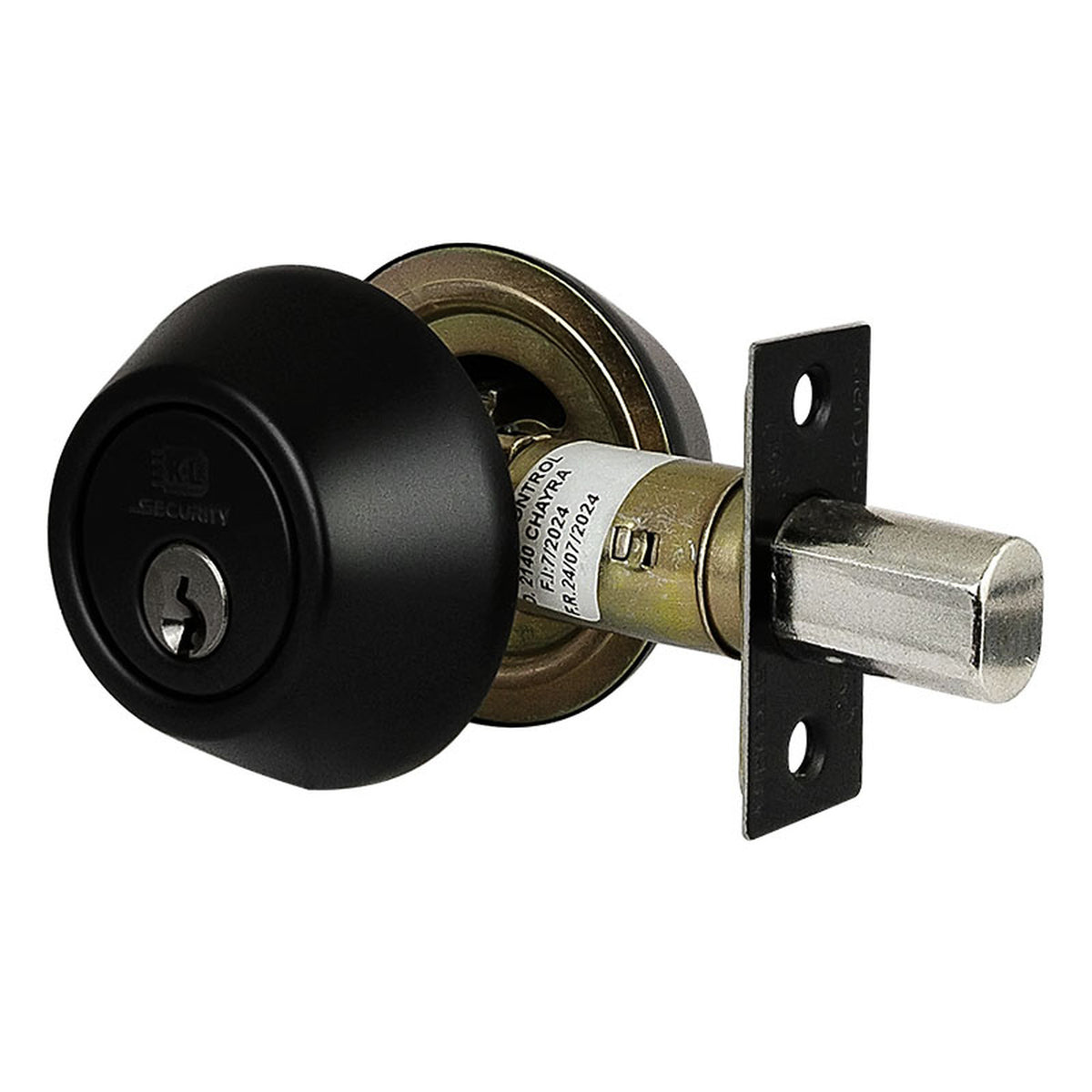 Cerrojo Negro Llave–Llave Backset 60–70 mm — vista alternativa del cierre