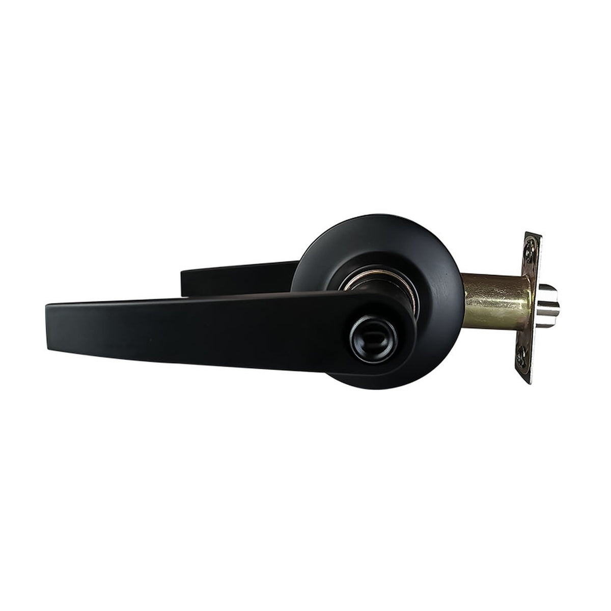 Manija De Baño En Aluminio Negro Backset 60 Mm — vista del producto