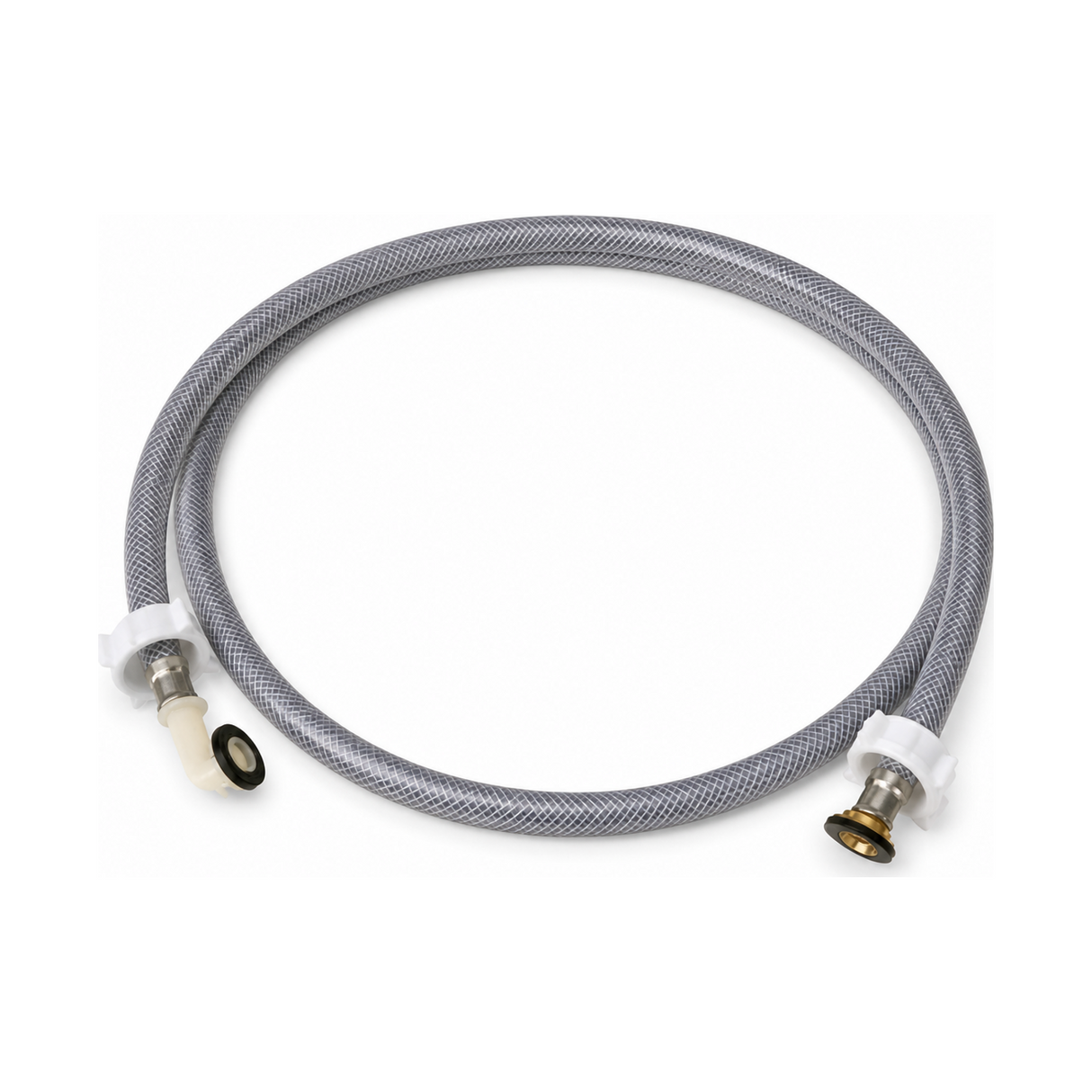 Manguera PVC para Lavadora Hembra-Hembra 3/4" x 100 cm - Manguera PVC completa en fondo blanco