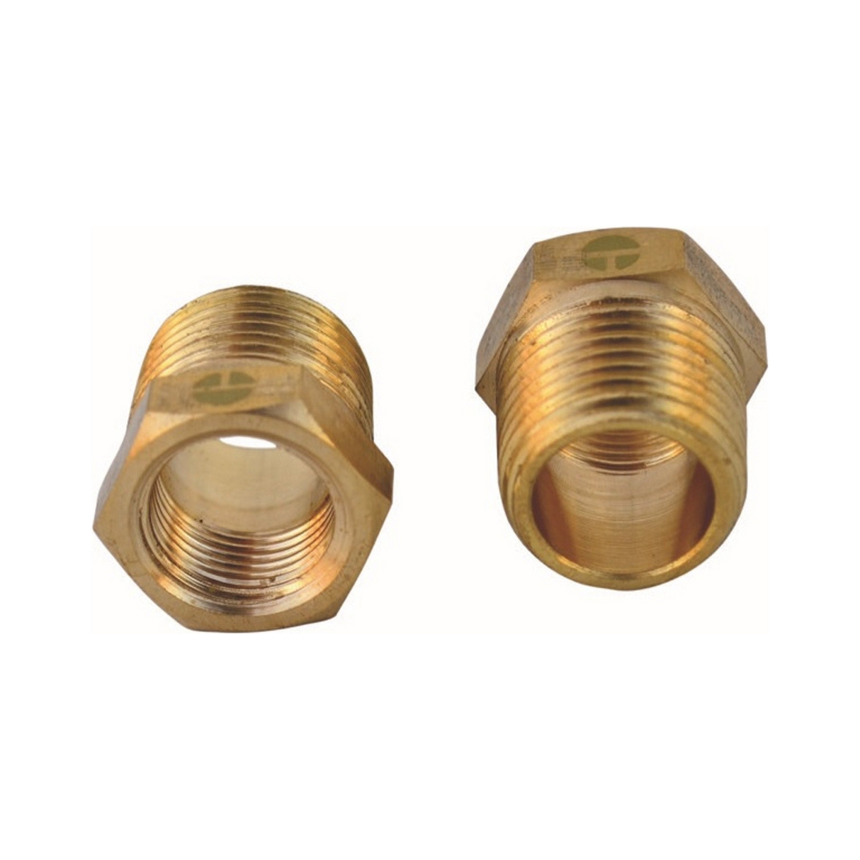 Buje Reductor de Latón Macho 1/2" a Hembra 1/4" - Producto exacto completo, centrado, sin recortes y con margen de seguridad
