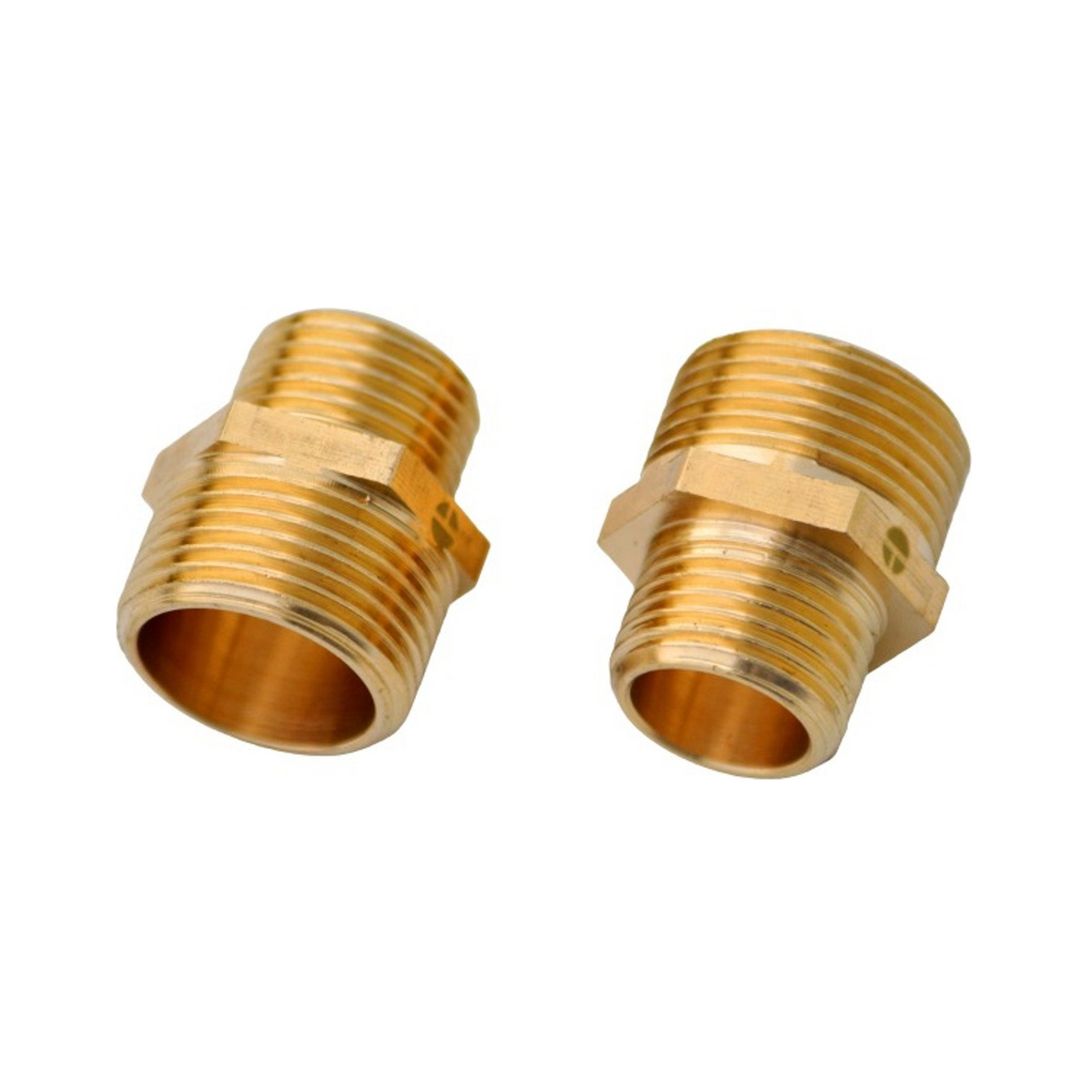 Conector de Latón con Tuerca de 3/4" x 1/2" - Producto exacto completo, centrado, sin recortes y con margen de seguridad