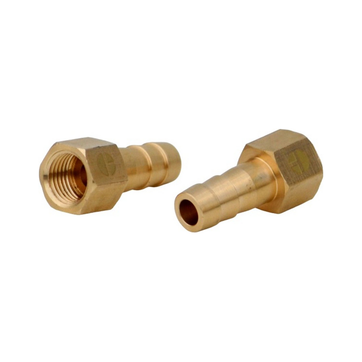 Cachimbo Recto de Latón HI 1/4" con Espiga de 3/8" - Producto exacto completo, centrado, sin recortes y con margen de seguridad