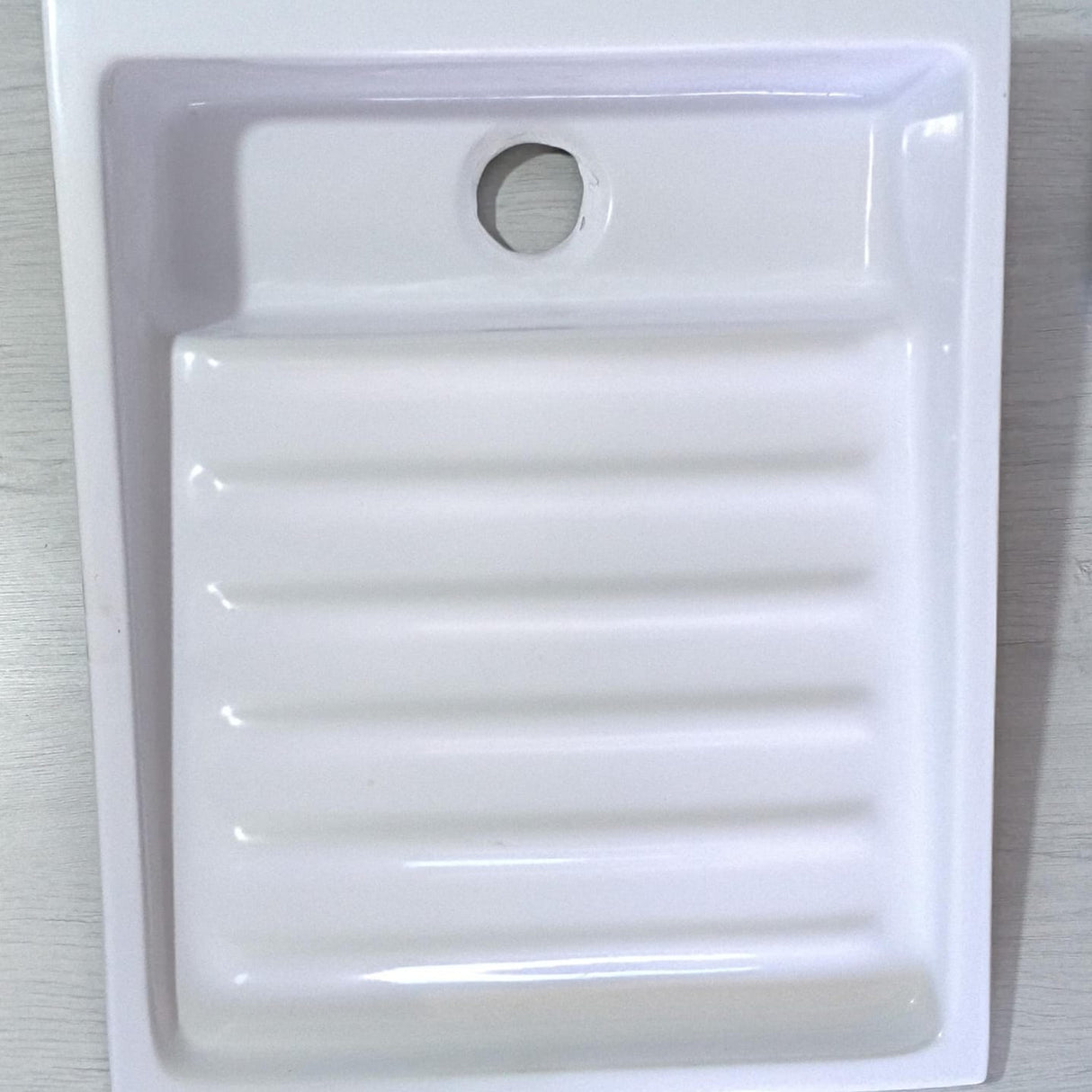 Lavadero de Porcelana Fría 50 x 40 cm Blanco Esmaltado