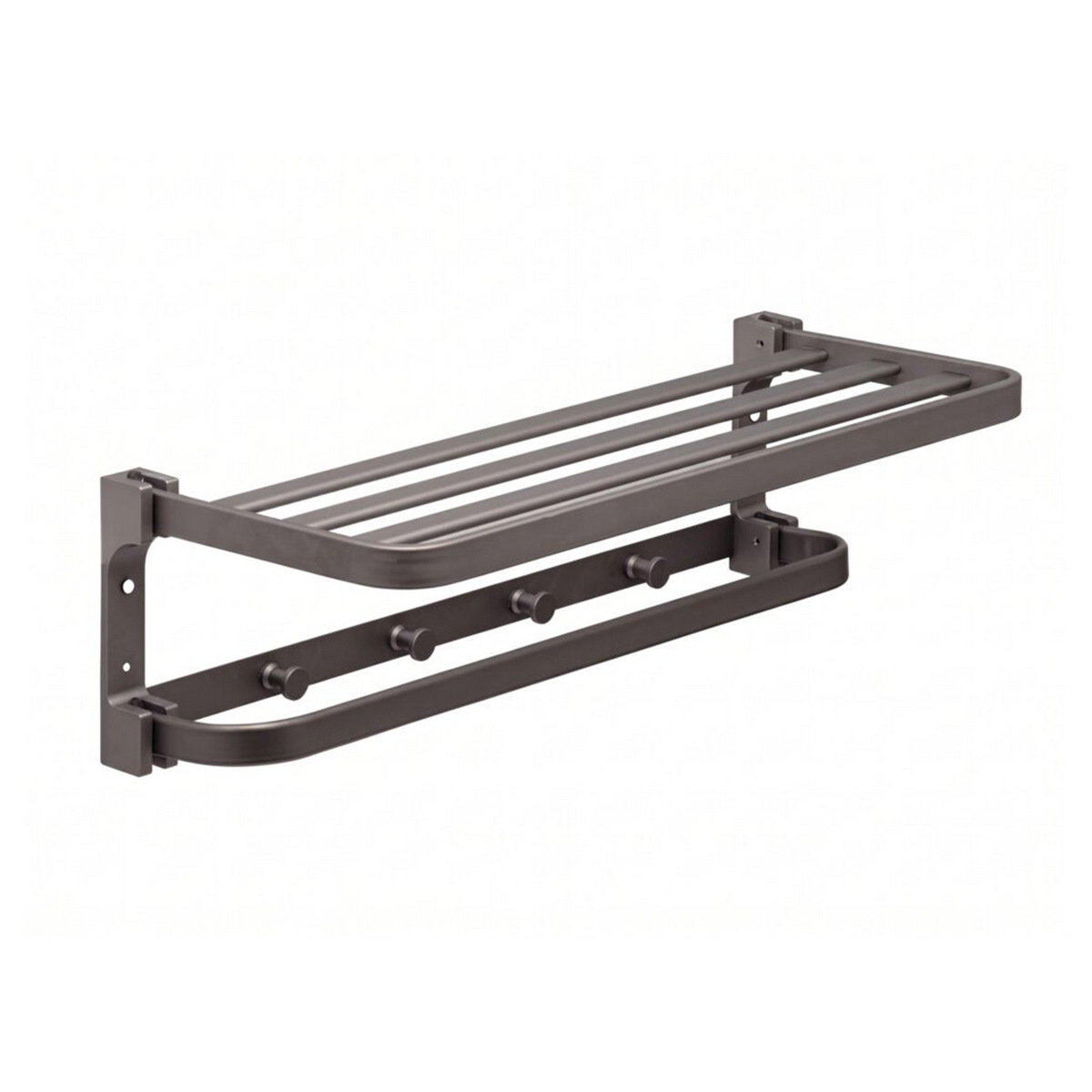 Toallero Hotelero Gray Gris En Aluminio — fotografía del producto