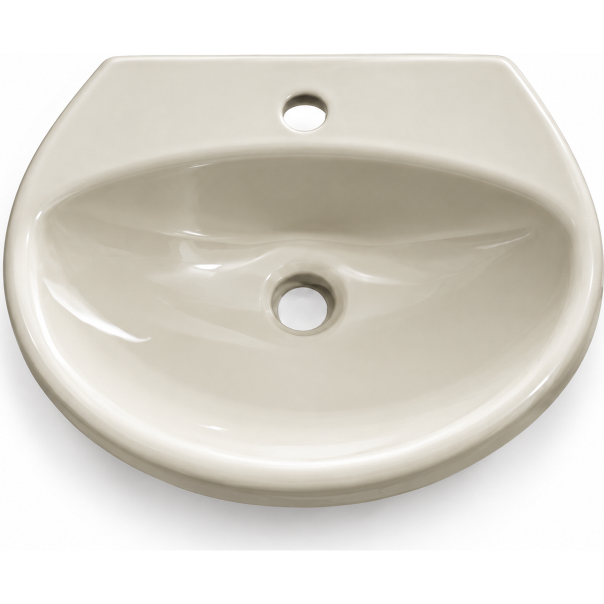 Lavamanos de Colgar Beige 36 × 31 cm, vista limpia del producto