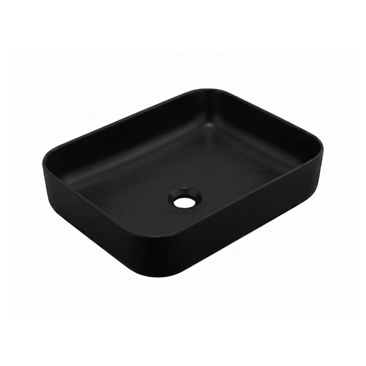 Lavamanos Malibú Negro Mate 50 × 39 cm — fotografía oficial